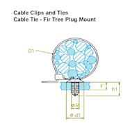 All Cable Clips with Ties - 3