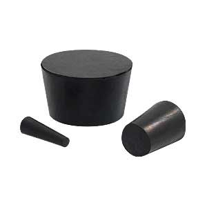 Ethylene Propylene Diene Monomer (EDPM) Rubber Tapered Plugs On