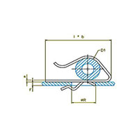 Metal Cable Clips with Heel/Toe Design