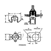 Self-Retaining Single Thread Tuning Type Nuts - 2