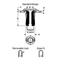 Tubular Style Trim Clips - 2