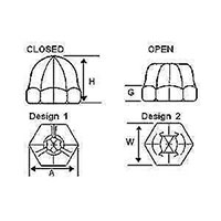 Acorn Type Push-On Shaft Retainers - 2