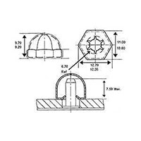 Acorn Type Non-Threaded Push-On Locknuts® - 2