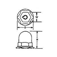 Capped Washer Domed KD and KZ Style Locknuts® - 2