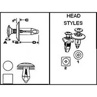 Tufloks® Screw Type Push Pin Rivets - 2