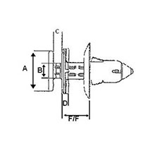 Pin and Grommet Trim Clips - 2