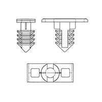 Christmas Tree Clips for Insulator Mounting - 2