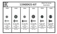 Black Trim Screw Assortment Kits