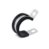 COL Series 304 Stainless Steel/Ethylene Propylene Diene Monomer (EPDM) Extruded Cushion Clamps