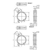 Low Profile Spring Band Constant Tension Clamps - 2