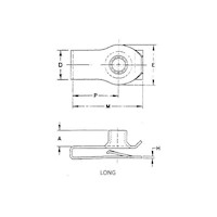 M8 Multi-Threaded Self-Retaining U-Nuts - 2