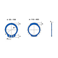 Beneri® Axially Mounted External Retaining Rings for Shafts - 2