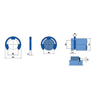 Beneri® "E" Style Radially Mounted External Retaining Rings for Shafts - 2