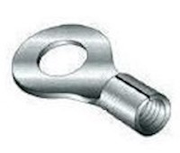 0.366 Inch (in) Length L Non Insulated Butted Seam Standard Ring Terminal