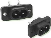 320-C8 Low Current Inlet Electrical Connectors