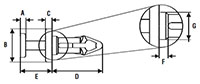 Plastic Micro Push Pins Diagram