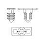 Christmas Tree Clips for Insulator Mounting - 2