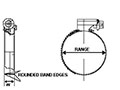 Torro® 12 Millimeter (mm) Wide Worm Gear Clamps - 2