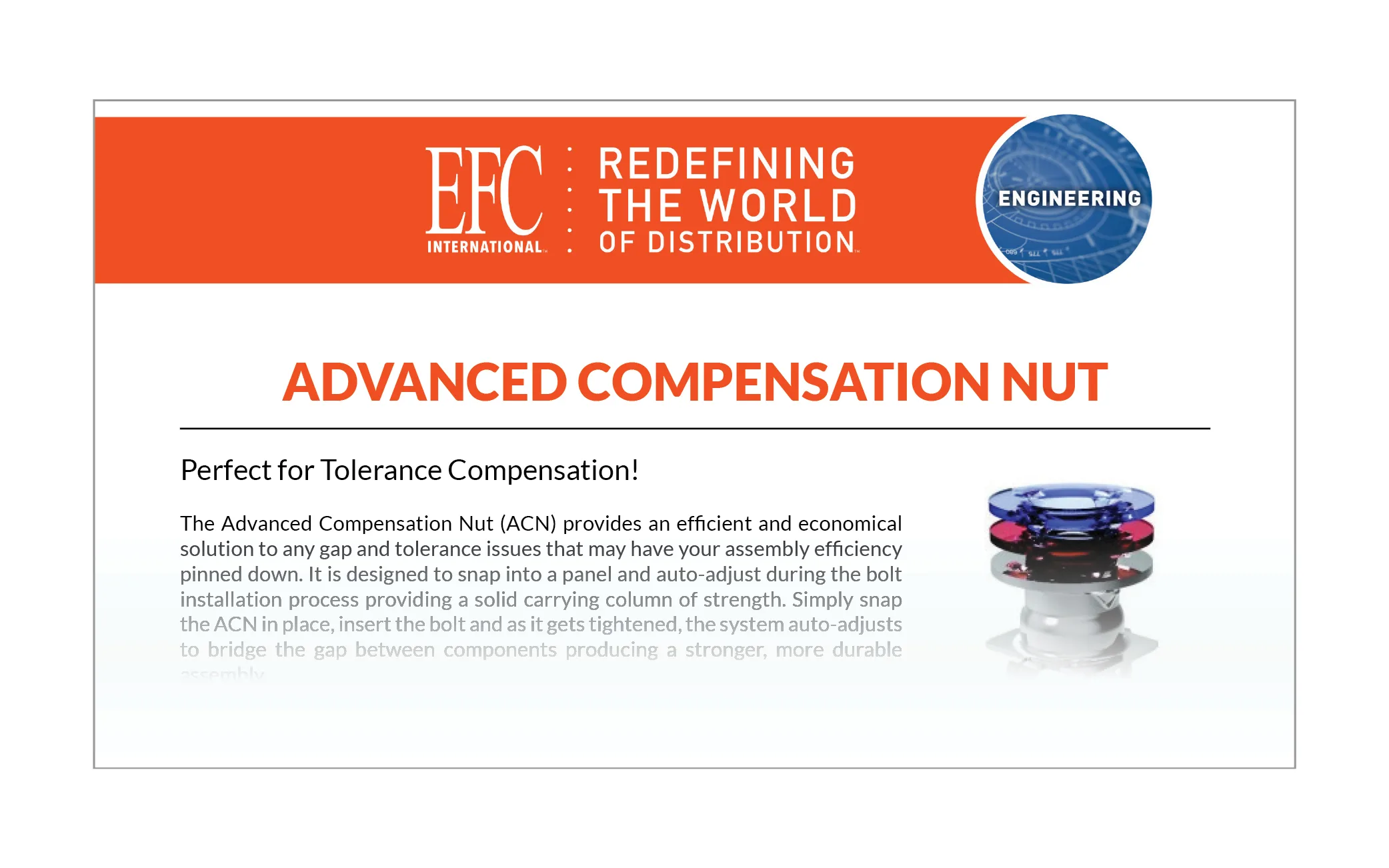 EFC Engineered Solutions Brochure Advanced Comp Nut