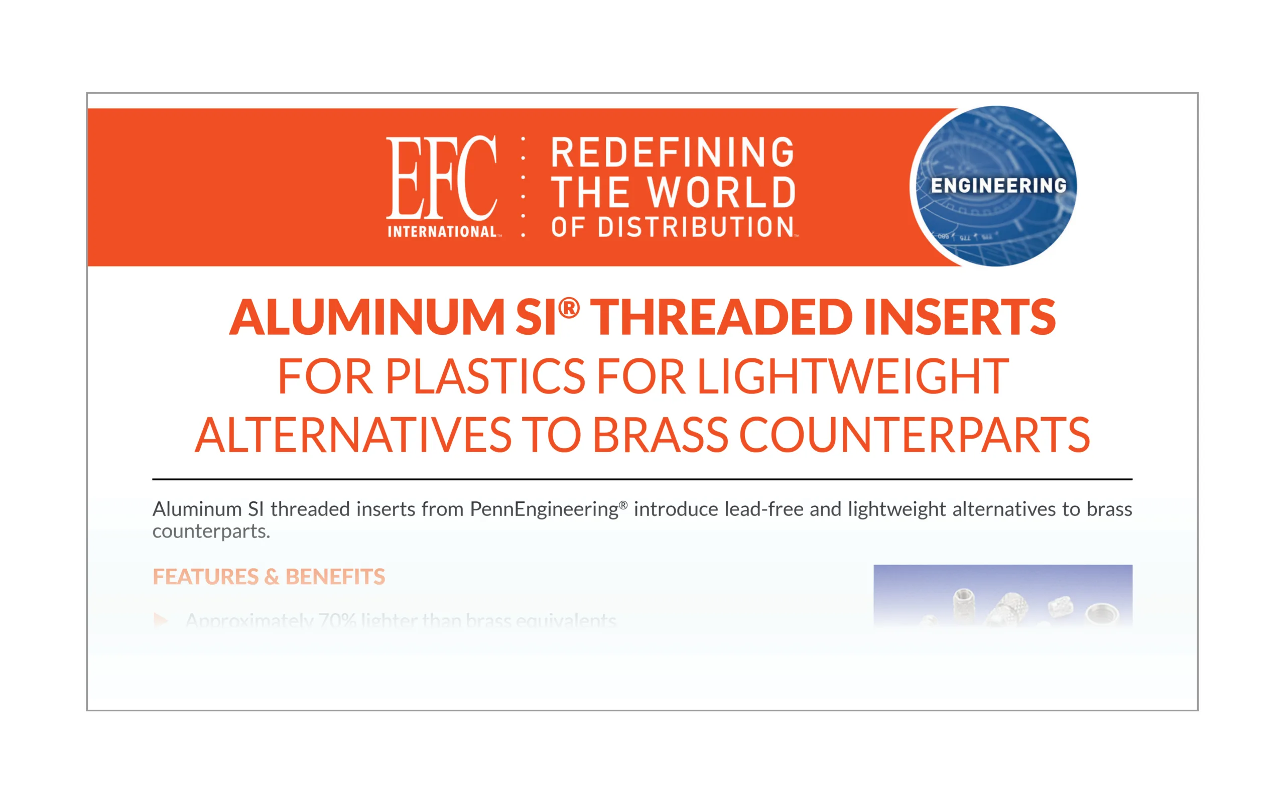 EFC Engineered Solutions Brochure Aluminum SI Inserts