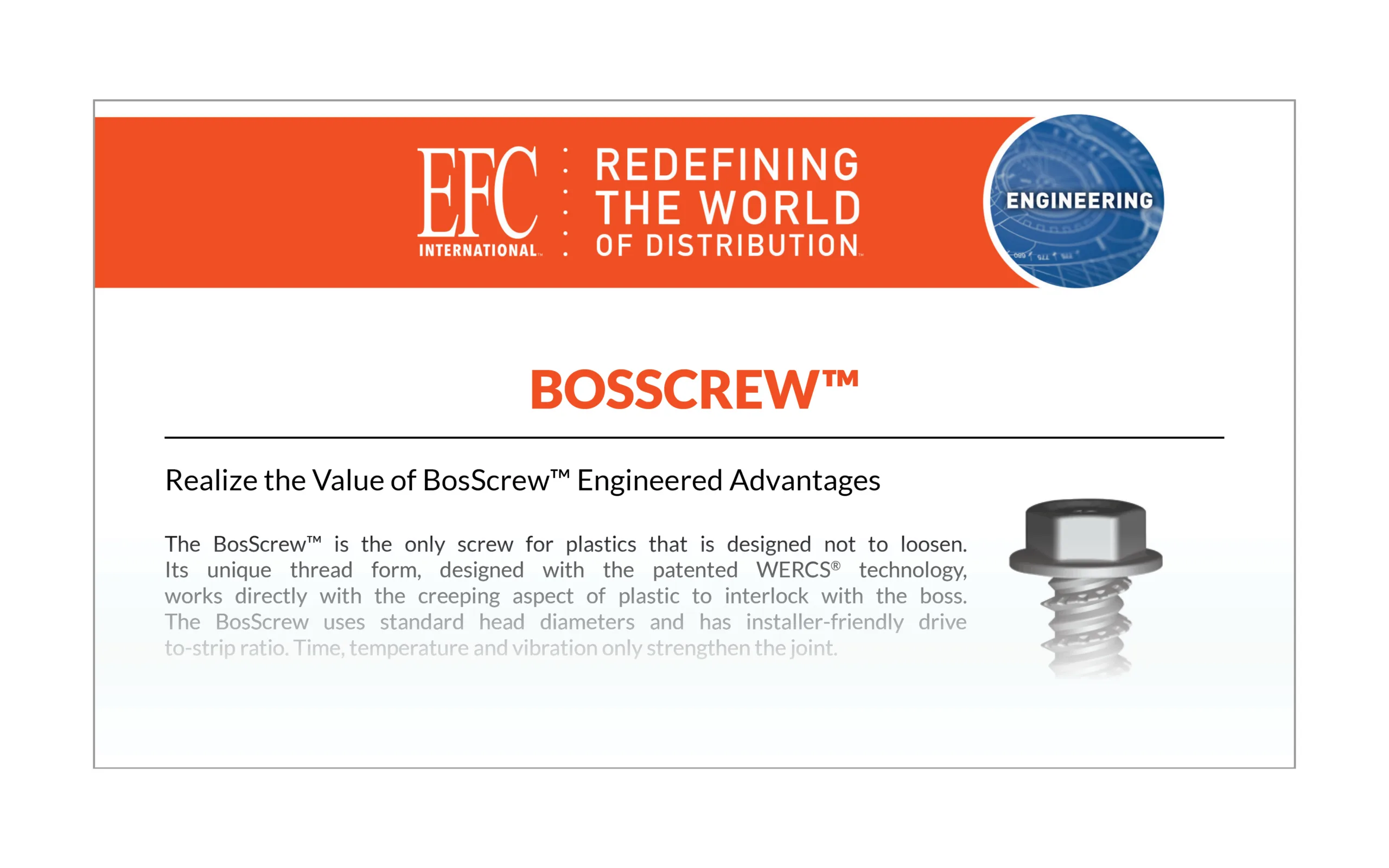 EFC Engineered Solutions Brochure BosScrew