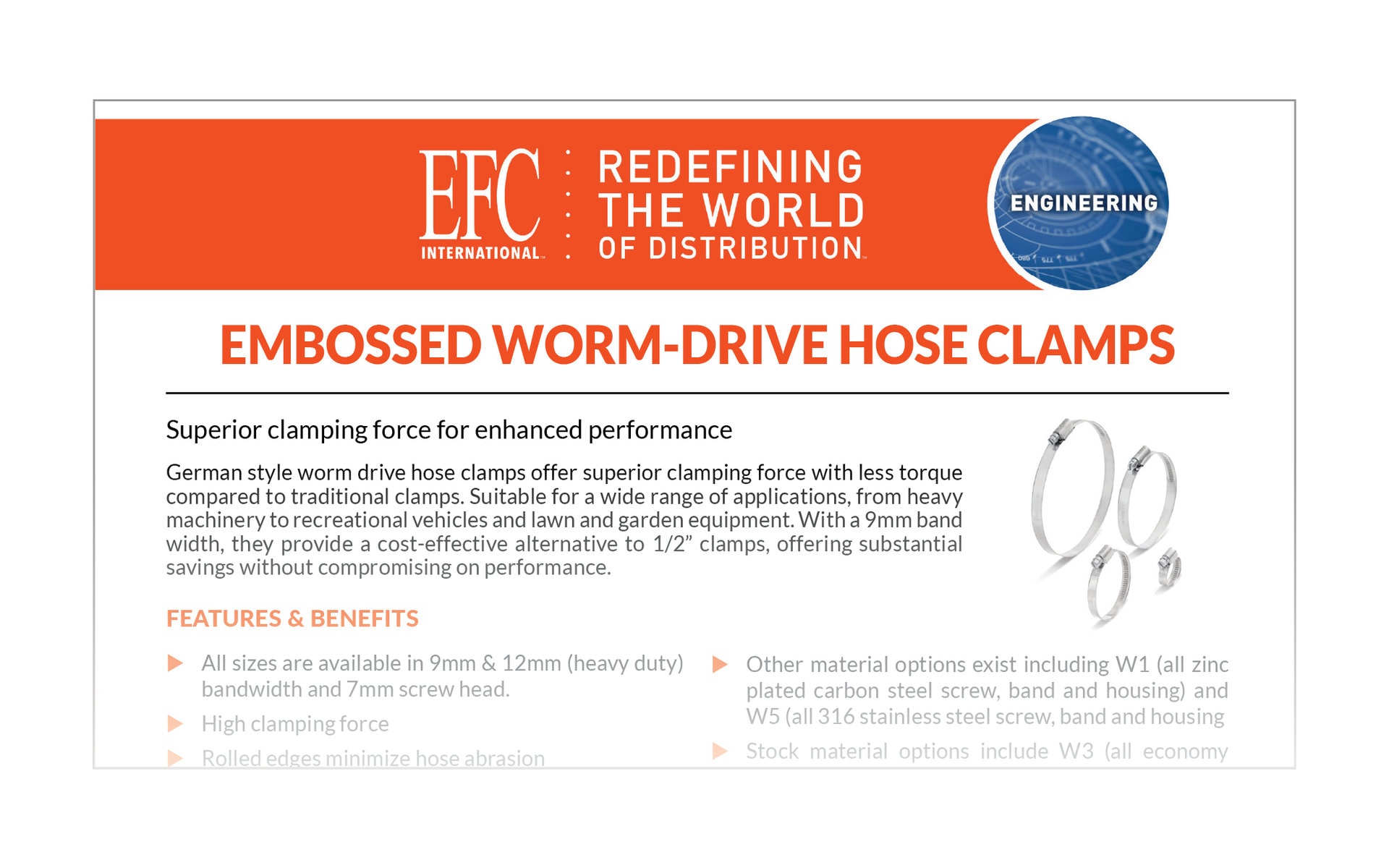 EFC-Engineered-Solutions-Brochure-Embossed-Worm-Drive-Hose-Clamps