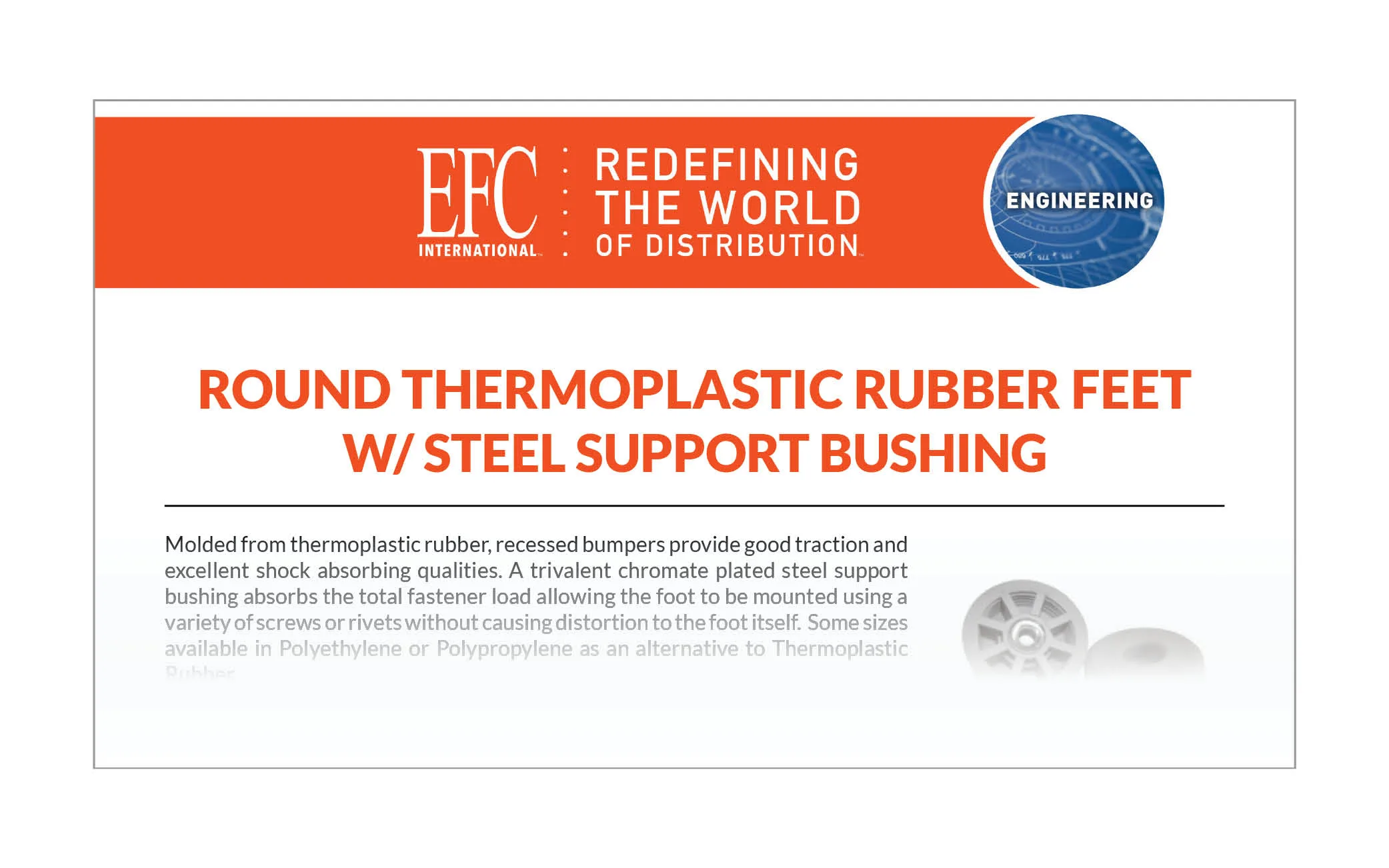 EFC Engineered Solutions Brochure Rubber Feet