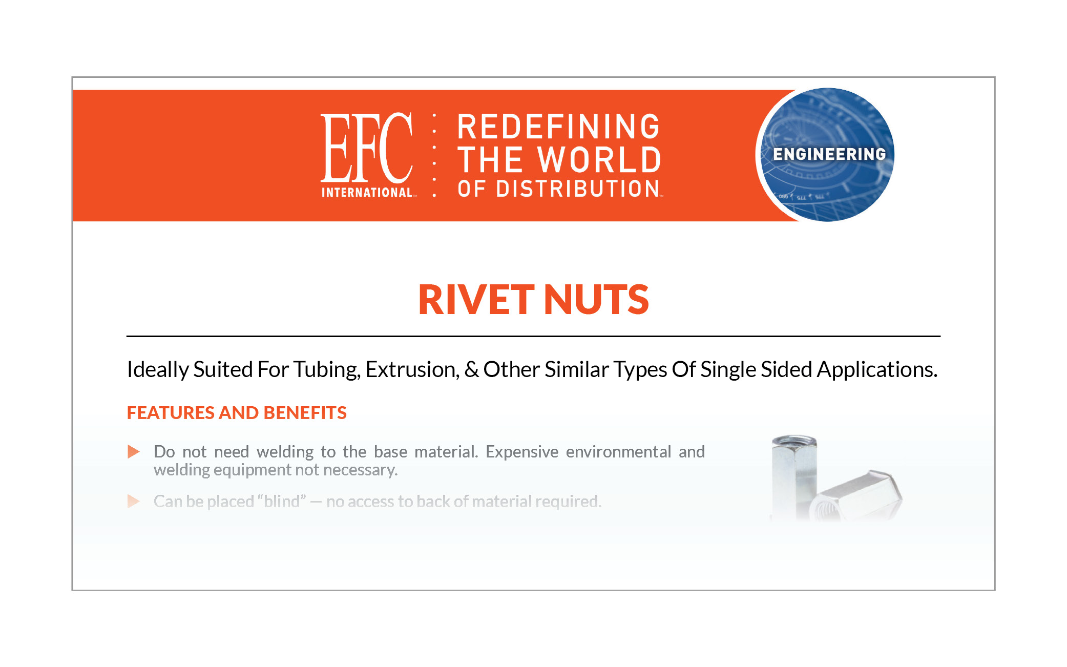 EFC Website Image Rivet Nuts